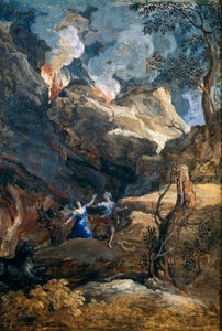 オルフェウスとエウリディケ 作： Gaspard Poussin Dughet