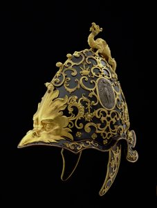 コジモIIのヘルメット（1590-1621）イタリア語、1608 作： Gaspare Mola