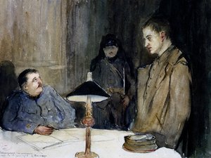 ドイツ人捕虜の尋問 作： Gaston Hippolyte Boucart
