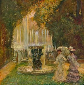 Les Grandes Eaux A Versailles LAllee DEau、c1908 作： Gaston La Touche