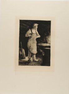 アソモワール（鍛冶屋）の皿 作： Gaston La Touche