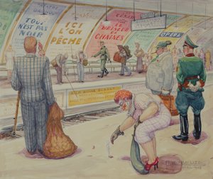 ここで釣りをする 作： Gaston Le Beuze