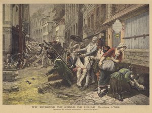 リールの包囲からのエピソード（1792年10月） 作： Gaston Melingue
