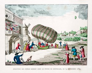 1784年、1887年のヒステル王子によるロバートブラザーズのレセプション 作： Gaston Tissandier