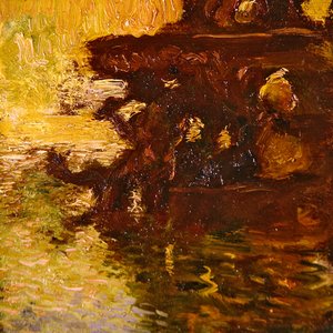ガーデンシーン 作： Gaston de la Touche