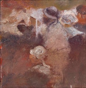 ブルターニュの人物のスケッチ 作： Gaston de la Touche