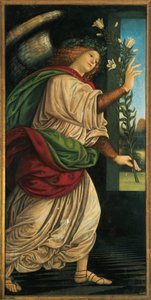 イタリア、ヴァラッロ、「大天使ガブリエル」の絵 作： Gaudenzio Ferrari