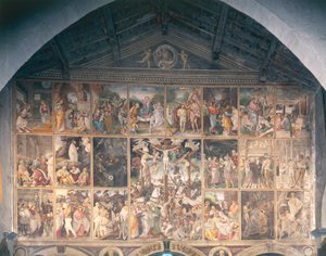 キリストの生涯と受難」ガウデンツィオ・フェラーリ（1475-1546）によるフレスコ画 1513年
