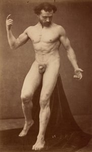 ヌードの習作、1870年代（写真） 作： ガウデンツィオ マルコーニ