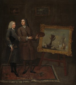 トーマスウォーカーとピーターモナミー、1735年頃 作： Gawen Hamilton