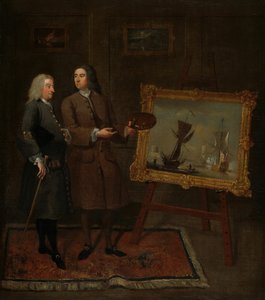 トーマス・ウォーカーとピーター・モナミー、c。 1735年。 作： Gawen Hamilton
