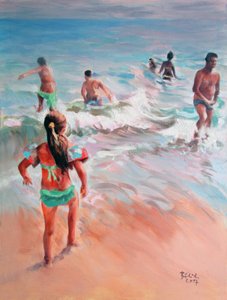 フェルテベントゥラ島のビーチ ライフ 作： Geert Bordich