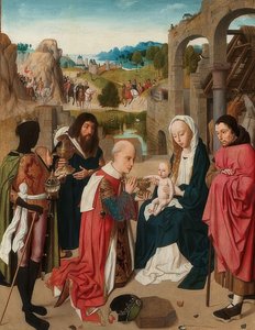 王の崇拝。 1480-85年頃 作： Geertgen Tot sint Jans