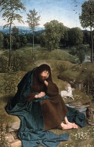 荒野の洗礼者ヨハネ、1490-1495 作： Geertgen Tot sint Jans