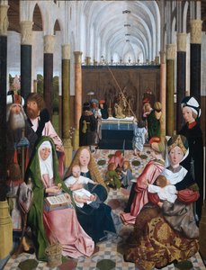 聖なる親族、1493 作： Geertgen Tot sint Jans