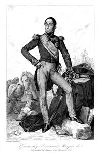 エマニュエル、1766年から1847年のグルシー侯爵、1839年フランスの将軍と元帥。 作： Geille
