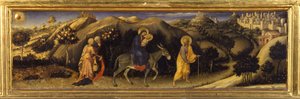 Voo para o Egito (Predella da Adoração dos Magos, Pala Strozzi) 作： Gentile da Fabriano
