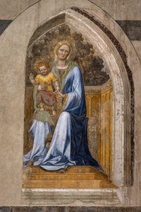 インテリア：「即位したマドンナと子供と天使」、ジェンティーレ・ダ・ファブリアーノ作 作： Gentile da Fabriano