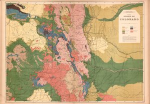 コロラド州および隣接する領土の一部の地質学的および地理的アトラス 作： Geological And Geographical Survey Of The Territories