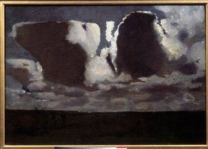 月の光。ジョージ・ヘンドリック（ヘンドリック）・ブライトナー（1857-1923）の絵画 ec.hol 作： Georg Hendrik Breitner