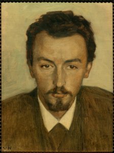 画家ヴィルヘルム・ハンメルショーイの肖像 作： Georg Nicolai Achen