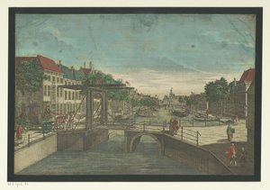 ハーグの Bierkade のビュー 作： Georg Balthasar Probst (possibly)