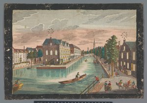 デルフトのヘール倉庫の眺め Prospect des Zeug-Hausses、Inner halb der Stadt Delft (オブジェクトのタイトル) 作： Georg Balthasar Probst (possibly)