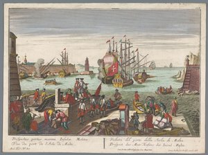 マルタの港の眺め Prospect des Meer Hafens der Insul Malta (オブジェクトのタイトル) ハーバー ビュー (シリーズ タイトル)