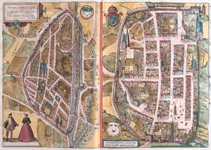 フランスのシャルトル、ゲオルク・ブラウン著『Civitates Orbis Terrarum』（ケルン、1617年）所収、 作： Georg Braun