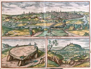 モンペリエ、トゥール、ポワチエ（フランス）-ゲオルク・ブラウン著「Civitates Orbis Terrarum」ケルン1617年所収