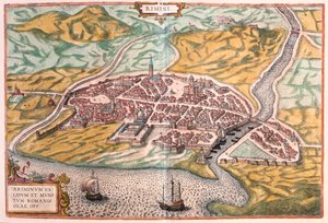 イタリア、リミニ-ゲオルク・ブラウン作『Civitates Orbis Terrarum』（ケルン、1617年）所収 作： Georg Braun