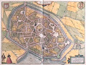 フランスのルアン、ニーム、ボルドー - ゲオルク・ブラウン著『Civitates Orbis Terrarum』（ケルン、1617年）所収