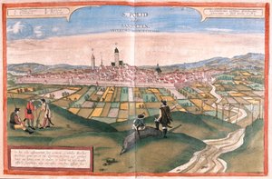 オーストリアのサンクト・ポルテン - ゲオルク・ブラウン作「Civitates Orbis Terrarum」ケルン1617年所収 作： Georg Braun