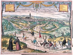 スペインのセビリア-ゲオルク・ブラウン作「Civitates Orbis Terrarum」ケルン1617年所収 作： Georg Braun