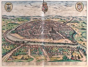 スペインのセビージャ-ゲオルク・ブラウン作『Civitates Orbis Terrarum』（ケルン、1617年）所収 作： ジョージ・ブラウン