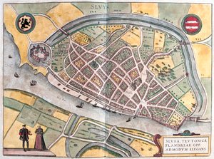 オランダ、スルーサ - ゲオルク・ブラウン著『Civitates Orbis Terrarum』（ケルン、1617年）所収 作： Georg Braun