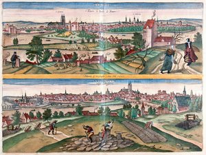 トゥール-アンジェ、フランスの庭-ゲオルク・ブラウン著「Civitates Orbis Terrarum」ケルン1617年所収 作： Georg Braun