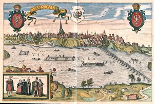 ポーランドのヴァルサヴィア - ゲオルク・ブラウン著「Civitates Orbis Terrarum」ケルン1617年所収 作： ジョージ・ブラウン
