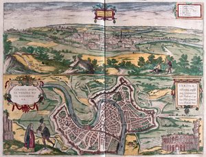 イタリア、ヴェローナ-ゲオルク・ブラウン作「Civitates Orbis Terrarum」（1617年ケルン）所収 作： Georg Braun