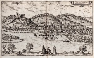 プレスバーグブラチスラバ。地球の都市から、1588 作： Georg Braun und Franz Hogenberg