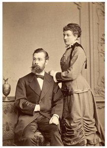 ヘルマン・フォン・アイヘリングと最初の妻、アンナ・マリア・クララ・ベルツァー・ヴォルフの肖像 作： Georg Brokesch