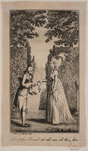 公園での紳士淑女のイラスト 作： Georg Christian Schule
