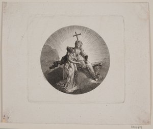 信仰とミネルバのビネット 作： Georg Christian Schule