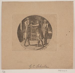 3 人の男性とのビネット 作： Georg Christian Schule