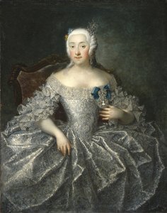 伯爵夫人Varvara Alexeyevna Sheremetyeva 1711-1767、1746の肖像 作： Georg Christoph Grooth