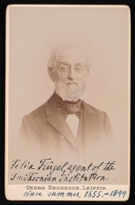 フェリックス フリューゲルの肖像 1820 ～ 1904 年、1894 年。 作： Georg Conrad Adolph Brokesch