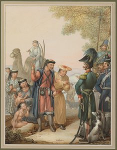 コサックとカルミクス、 作： Georg Emanuel Opitz