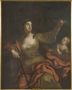 シュローダー、ゲオルグ・エンゲルハルト（George Engelhardt）（1684-1750）の「Equite（正義）-Aequitas」。キャンバスに油彩。寸法：154x123cm。ストックホルム国立博物館 作： Georg Engelhardt Schröder