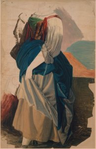 イタリア人女性のガーメント・スタディ 作： Georg Friedrich August Lucas