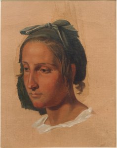 イタリア人女性の肖像習作 作： Georg Friedrich August Lucas